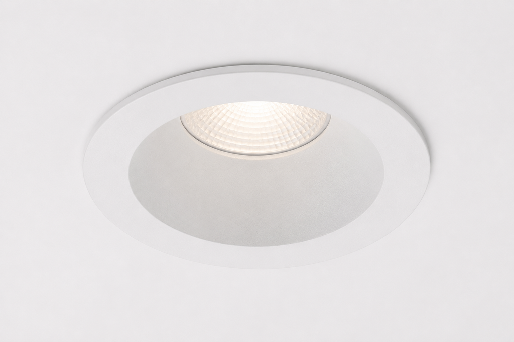 White 8W CCT Low Glare Downlight