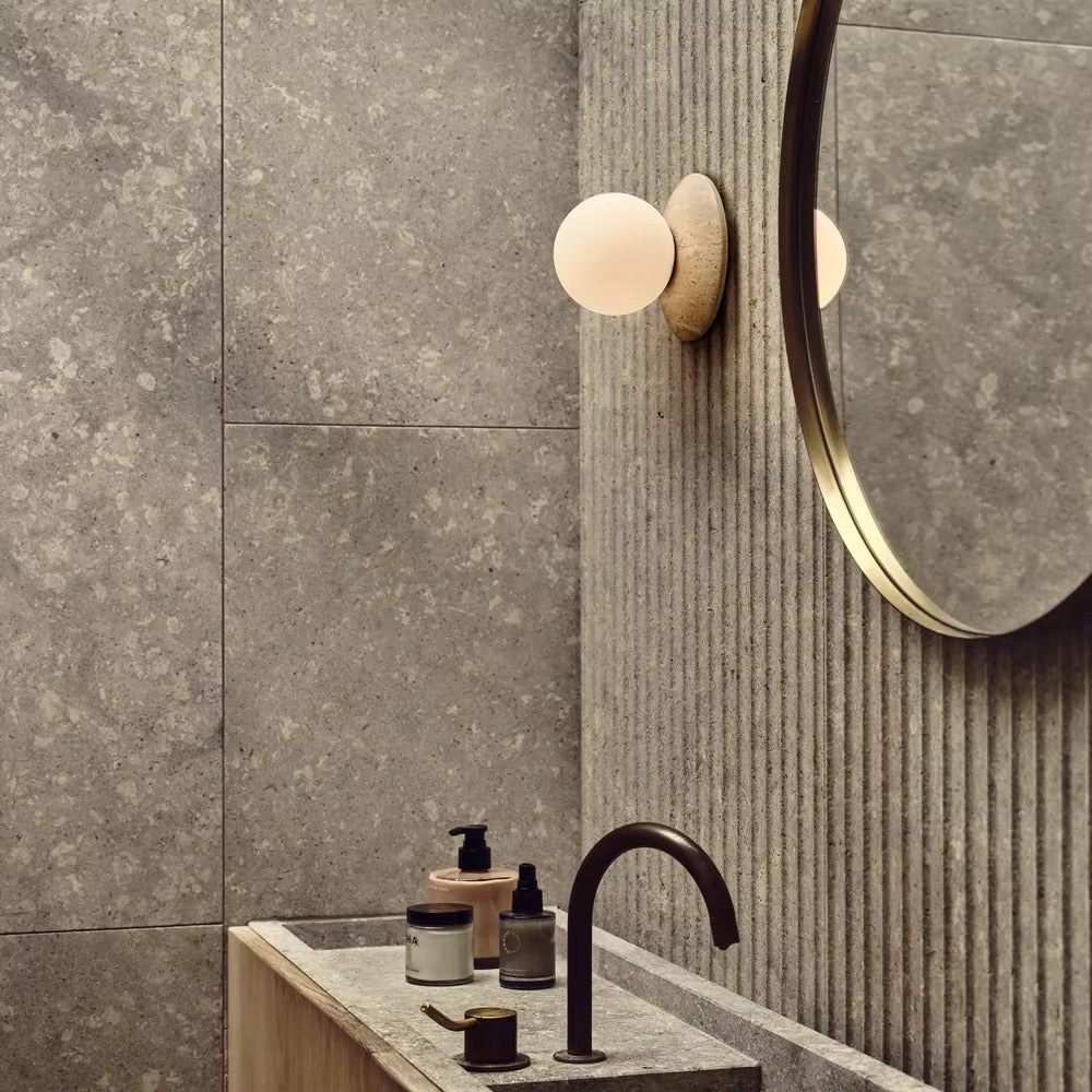 Marble & Glass Globe Wall Light